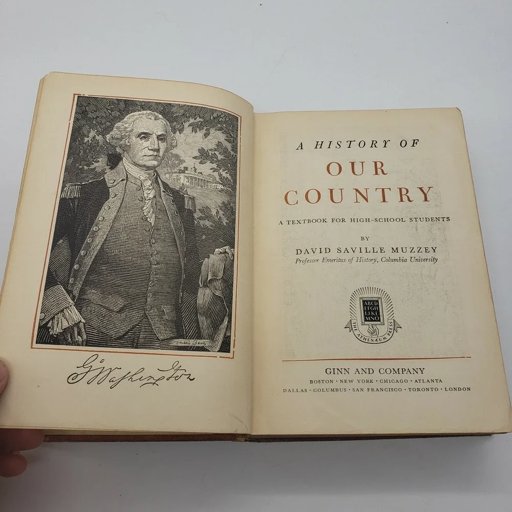 1948 A History of Our Country by David Seville Muzzey BIG HC Illustrated Color‎